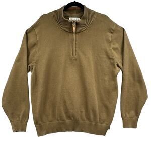 Duluth Strongarm Sweater XL Olive Green 1/4 Zip Heritage College Preppy Utility